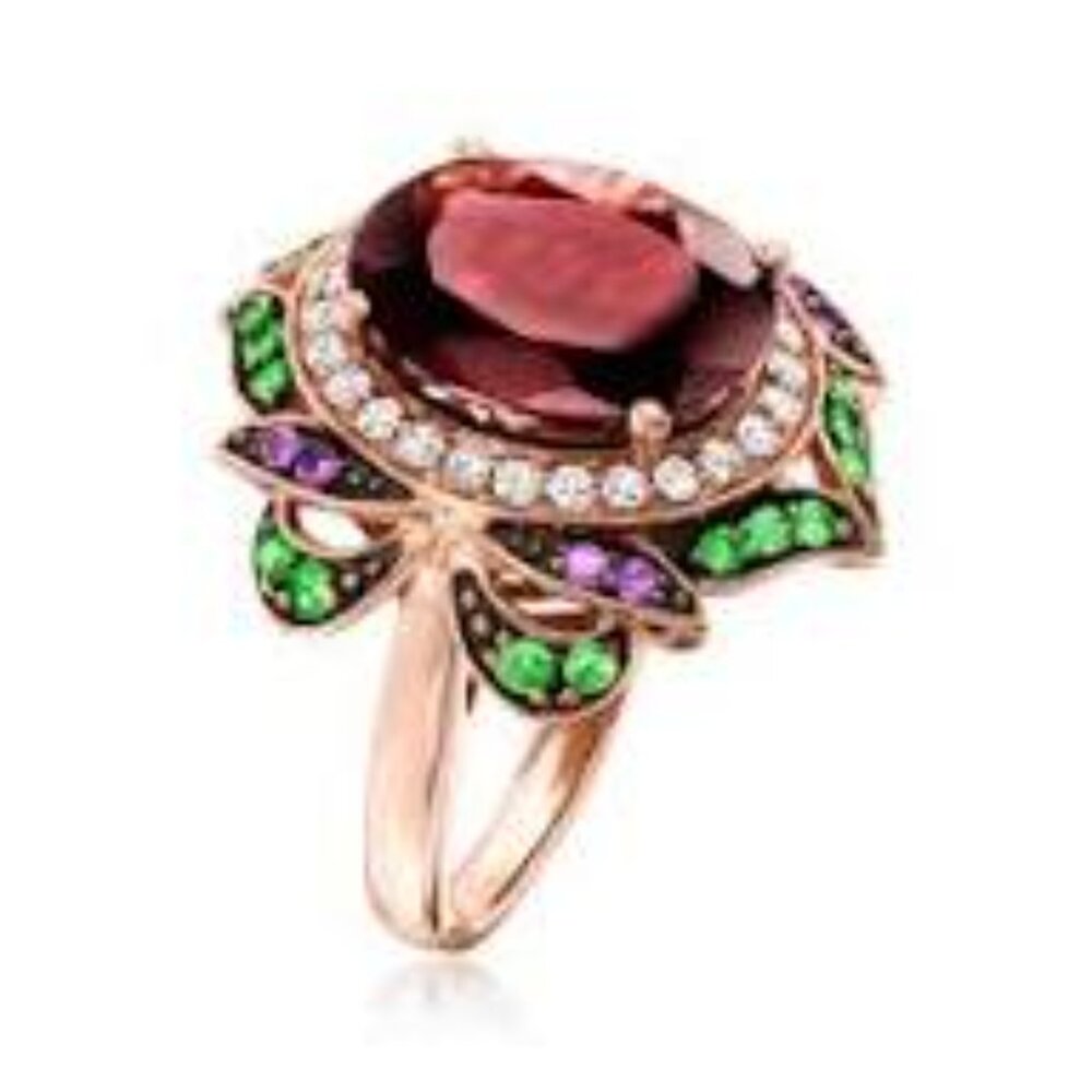 Le Vian Crazies™ Multi-Stone Flower Ring in 14K Rose Gold - Picture 5 of 5